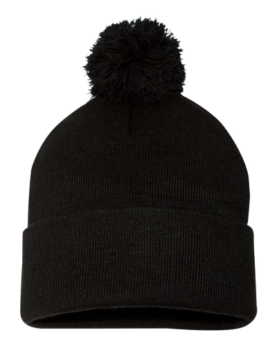 Pom Pom Knit Cap