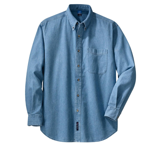 Port & Company Long Sleeve Value Denim Shirt
