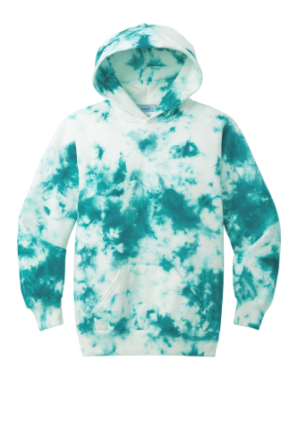 Port & Company Youth Crystal Tie-Dye Pullover Hoodie PC144Y