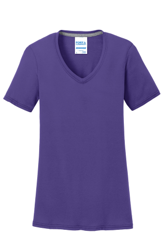 Port & Company Ladies Essential Blended Performance V-Neck Tee