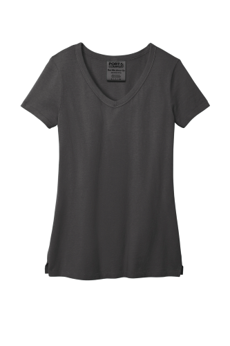 Port & Company Ladies Beach Wash Garment-Dyed V-Neck Tee LPC099V