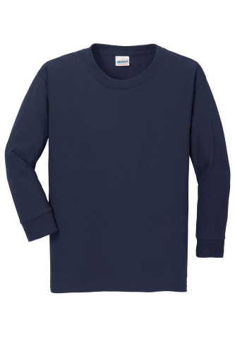 Gildan Youth Heavy Cotton 100 Cotton Long Sleeve TShirt