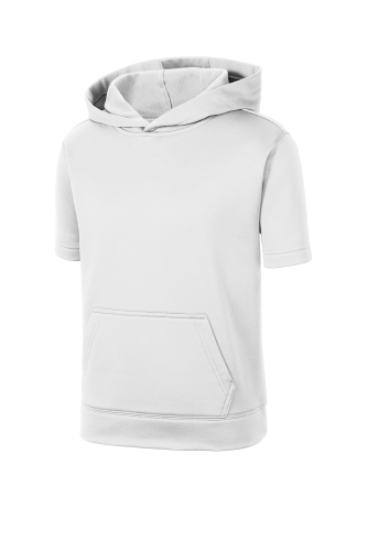 Sport-Tek Youth Sport-Wick Fleece Short Sleeve Hooded Pullover