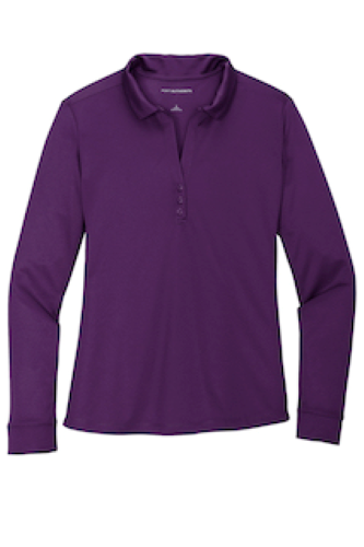 Port Authority Ladies Silk Touch Performance Long Sleeve Polo