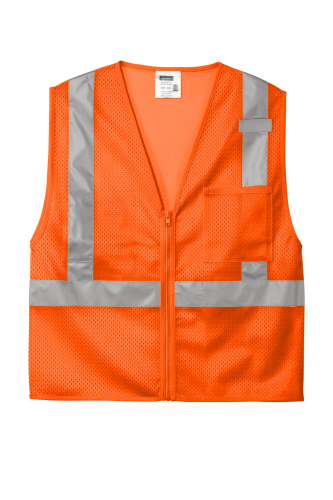 CornerStone ANSI 107 Class 2 Mesh Zippered Vest