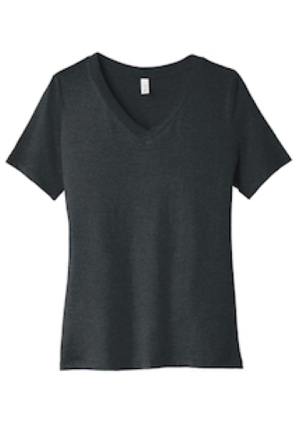 BELLA+CANVAS Women’s Relaxed Heather CVC V-Neck Tee BC6405CVC